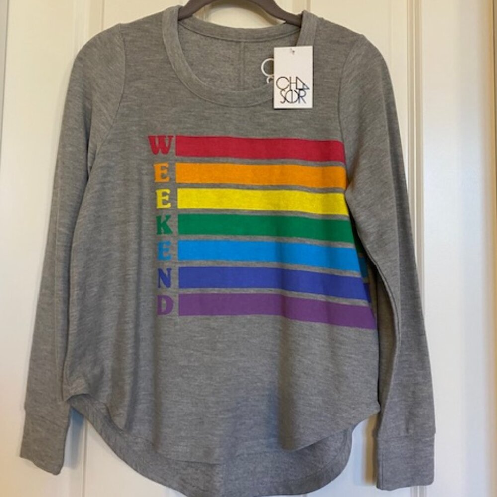 Chaser Sweatshirt Weekend Gray/Rainbow Size S